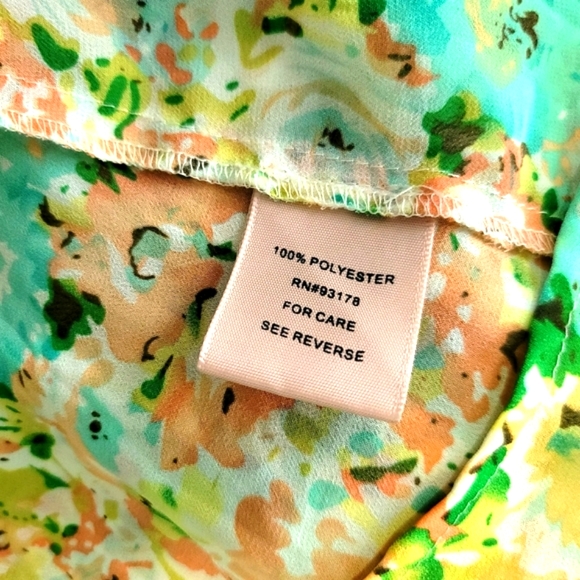 Philosophy Women's Pull-Over Sheer Floral Blouse Size S - Picture 12 of 13